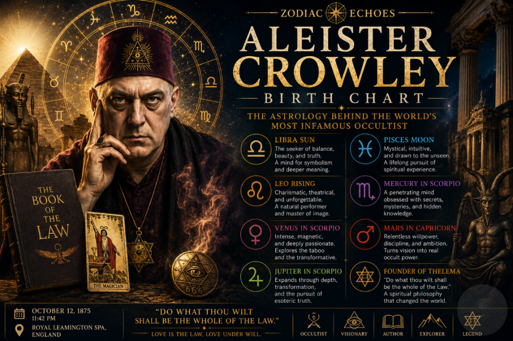 Aleister Crowley Birth Chart: The Astrology Behind the World’s Most Infamous Occultist