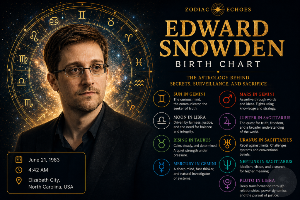 Edward Snowden Birth Chart: The Astrology Behind Secrets, Surveillance, and Sacrifice