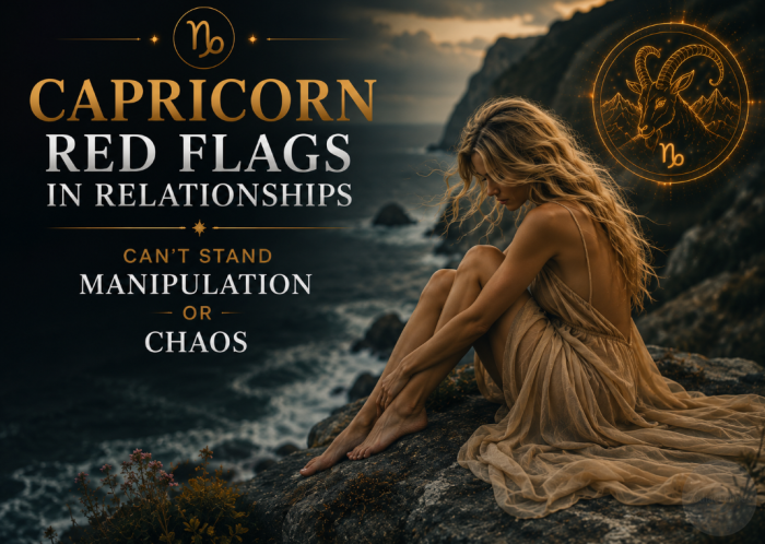 Capricorn Red Flags in Relationships: Can't Stand Manipulation or Chaos