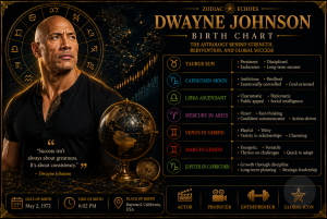 Dwayne Johnson Birth Chart: The Astrology Behind Strength, Reinvention, and Relentless Success