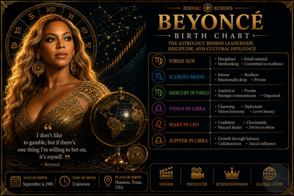 Beyoncé Birth Chart: The Astrology Behind Leadership, Discipline, and Cultural Influence