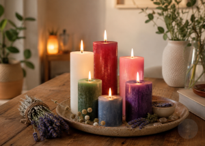 Candle Magic: Red for Love, Green for Abundance, Blue for Peace