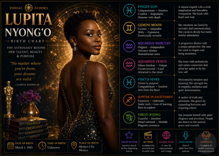Lupita Nyong'o Birth Chart