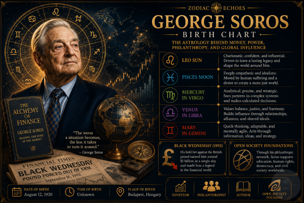 George Soros Birth Chart: The Astrology Behind Money, Power, and Global Influence