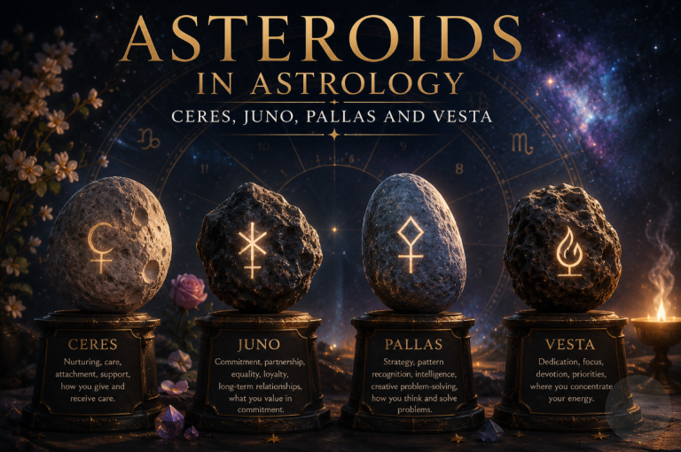 Asteroids in Astrology Explained: Ceres, Juno, Pallas and Vesta