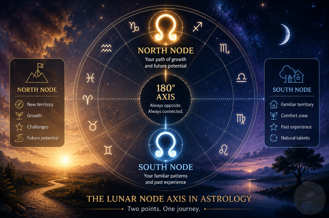 North Node and South Node in Astrology Explained
