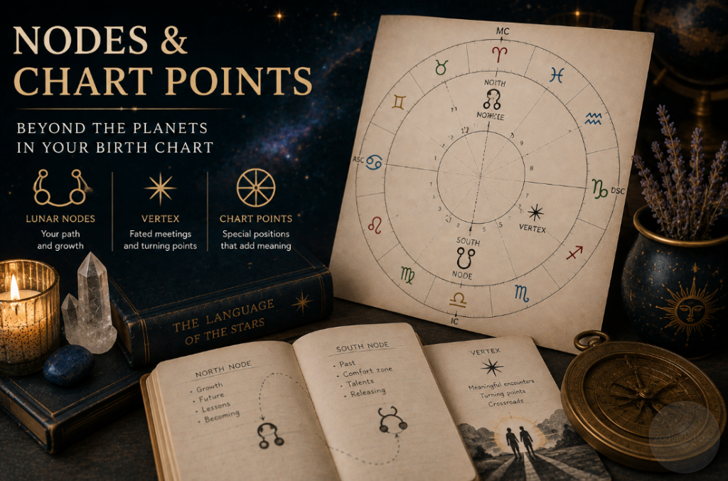 Nodes & Chart Points in Astrology: Beyond the Planets in Your Birth Char