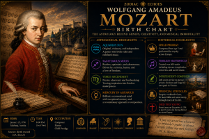 Wolfgang Amadeus Mozart Birth Chart: The Astrology Behind Genius, Creativity, and Musical Immortality