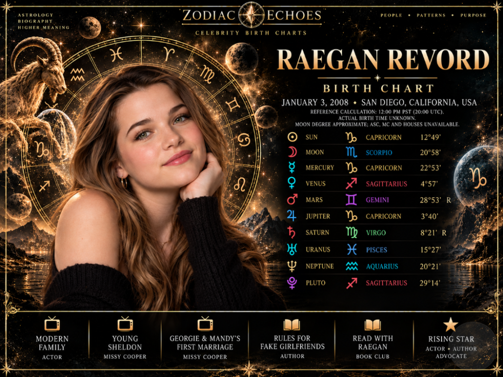 Raegan Revord Birth Chart: The Capricorn Star Who Turned Fame Into Her Own Story