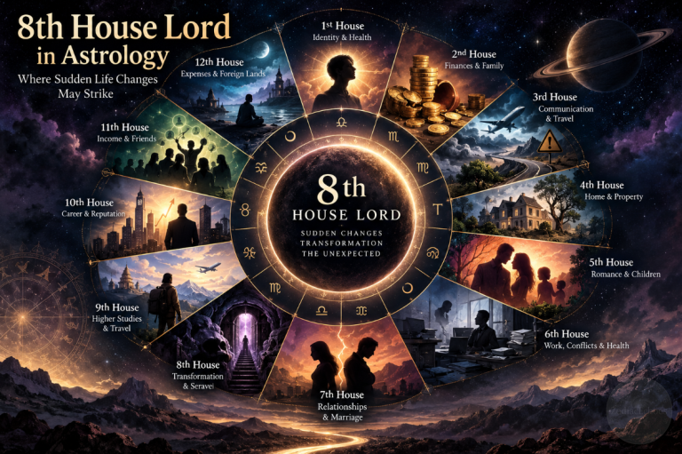 8th House Lord in Astrology: Where Sudden Life Changes May Strike